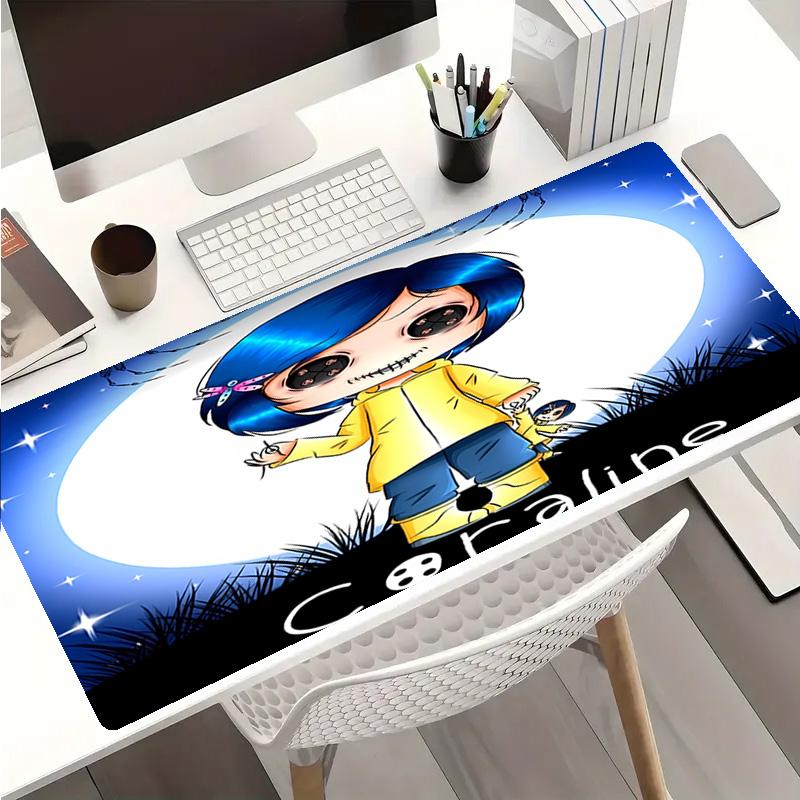 Coraline Mouse Pad - Kaymaz Kauçuk Taban, İş, Oyun, Ofis ve Ev Kullanımı İçin Pürüzsüz Yüzey, Masaüstü Mouse Pad