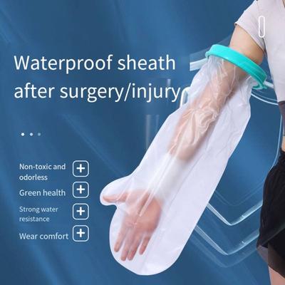 Waterproof Arm Cast Cover for Shower Long Protector To Keep Wounds Dry Bath Protective Ring Sleeve