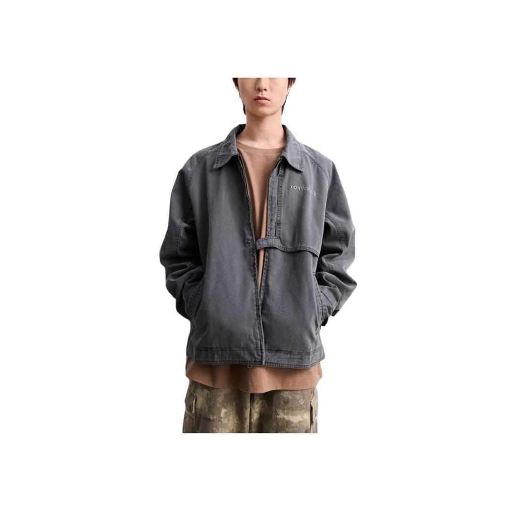 New Converse Jackets Coats Unisex Gray 10028457-A02