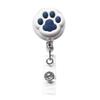 Silicone Plastic Badge Clip Cute  Paw Badge Reel Crocodile Clip Badge Reel Telescopic Swivel Alligator Clip For Lanyards Id