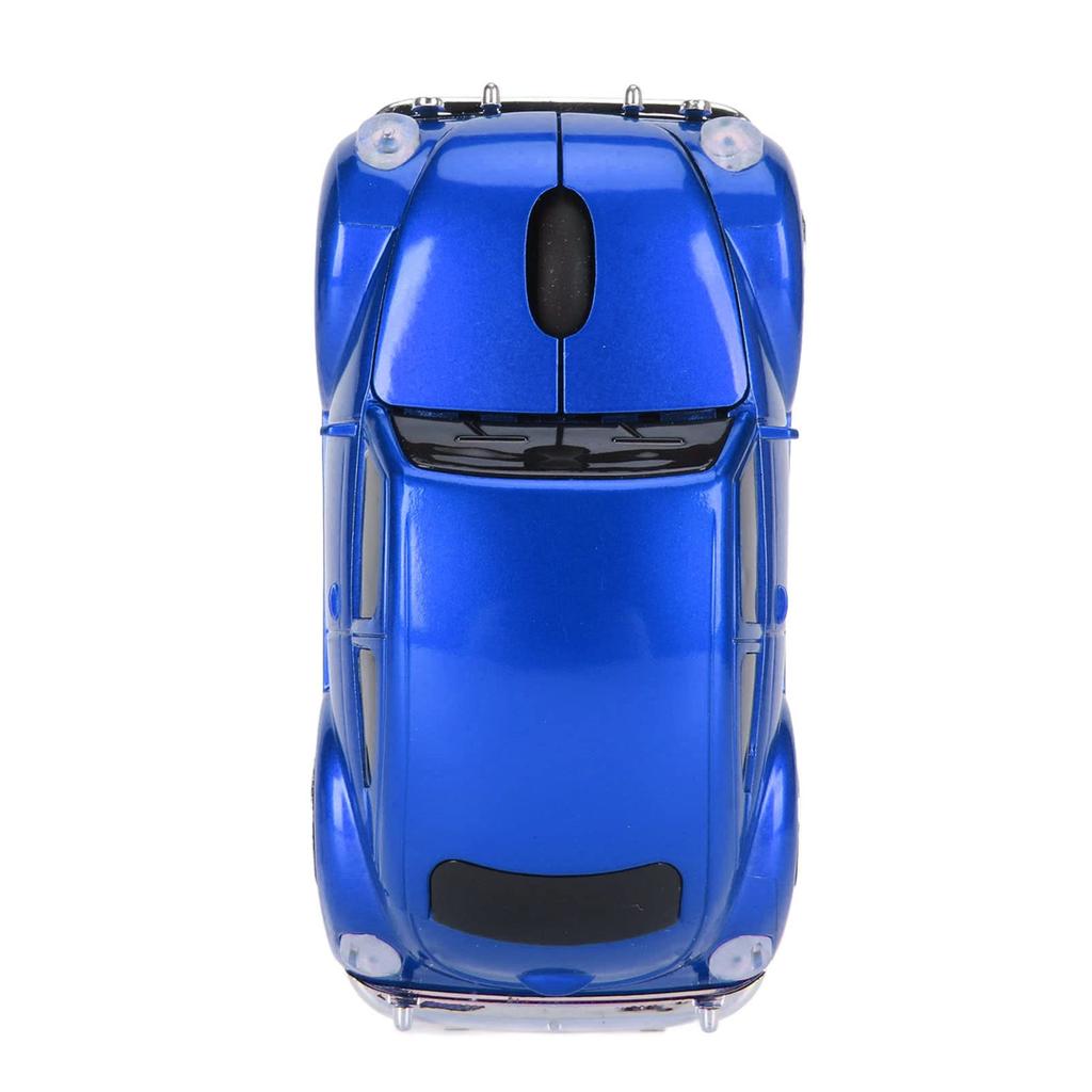 Wireless Classic Car Style Optical Mouse with USB 1600DPI LED Ergonomic Office Mouse for Laptops and Desktop Computers Mouse, 2.4G Receiver, Light,