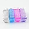 4Pcs Plastic Handle Grip Nail Dust Brush Fingernail Scrub Cleaner Pedicure Tools