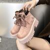 Spring new thick-soled heightening Martin boots women's outdoor sports and leisure short boots versatile small big yellow boots
