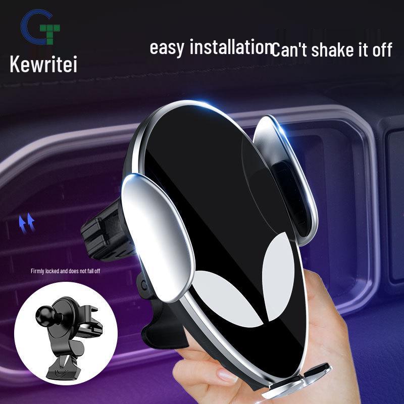 Custom 15W Automatic Induction Wireless Car Charger & Holder with Magic Clip