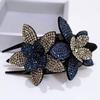 Frauen elegante flexible Strass Blume Entenschnabel Haarspange Haarnadel Kralle Geschenk