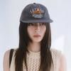 Let's Go Nylon Camp Cap Running Charcoal