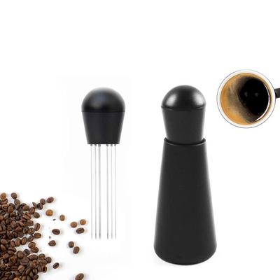 Stainless Steel Coffee Stirrer Needle Professional Black Coffee Powder Distributor Needle Half/full Cover Rack