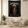 Jack Daniel'S Tennessee Whiskey Bottle Tapestry Wallmounted Background Cloth Atmospheric Background Cloth Homestay Soft Decoration Tapestry