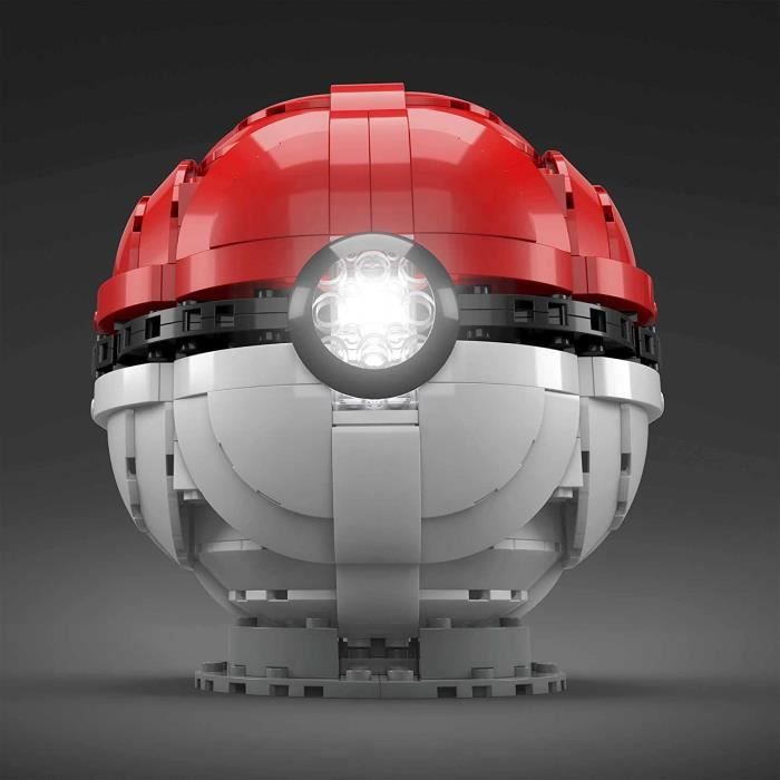 Mega Construx Pokemon Poké Ball Géante à construire, jeu de briques de construction, 303 pièces, pour enfant dès 10 ans