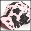 Hat Cap Cow Pattern Cool Sports Casual Animal Men Women CZ506 [White Fang] (Coffee)