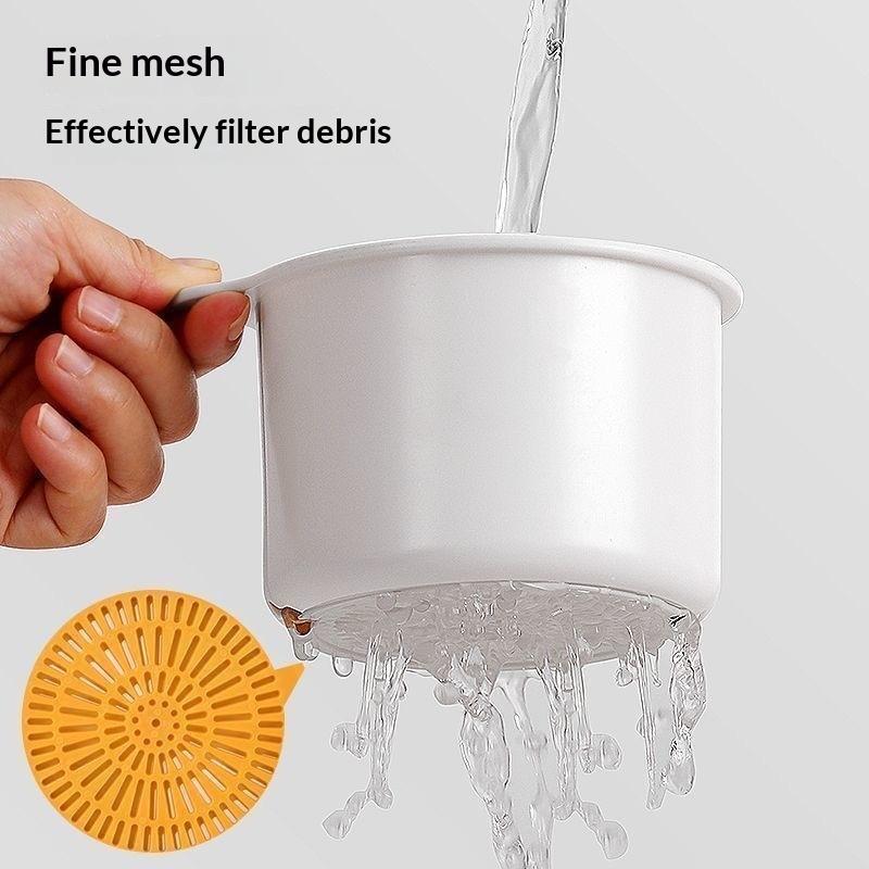 1Pc Detachable Kitchen Sink Hanging Draining Basket Food Waste Filter Easy Residue Pour Out for Home Cooking Use
