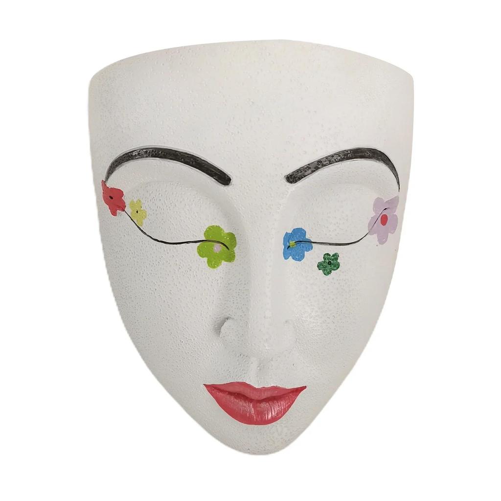 Custom Flower Pot Bonsai Indoor Plant Mini Garden Molding Face Resin Human Head Resin Planter Flower Pot