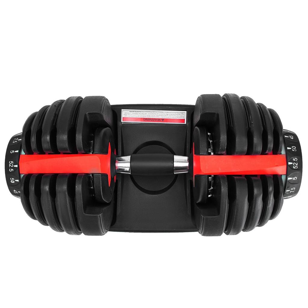 Adjustable Dumbbells 24kg / 52.5-pound Short Barbell Quick Choice for Home Gym Workouts