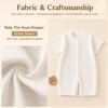 Baby Short Sleeved Jumpsuit Summer Newborn Breathable Mesh Air Conditioning Suit Boys Girls Infant Thin Sleepwear Crawling Suits