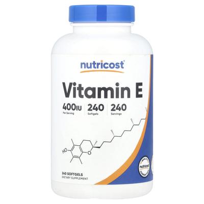 Vitamina E, 180 mg (400 UI), 240 capsule molli