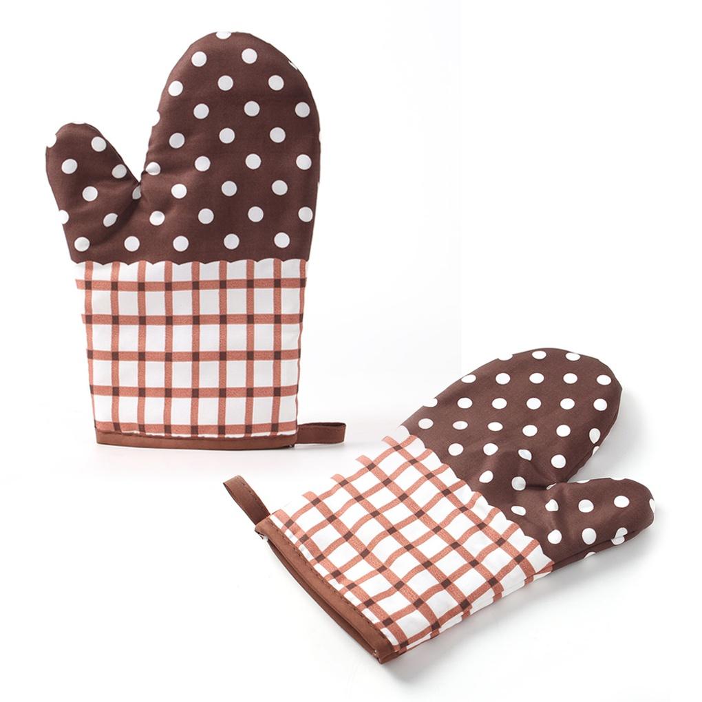 Homeson Oven Glove 2-piece Set (Dot) Baking Kitchen Gloves