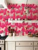Pink Dogs Vinyl Peel And Stick Wallpaper Waterproof Self Adhesive Wall Cabinet Sticker Chic Animal Cute Kid Room Wall Decoration
