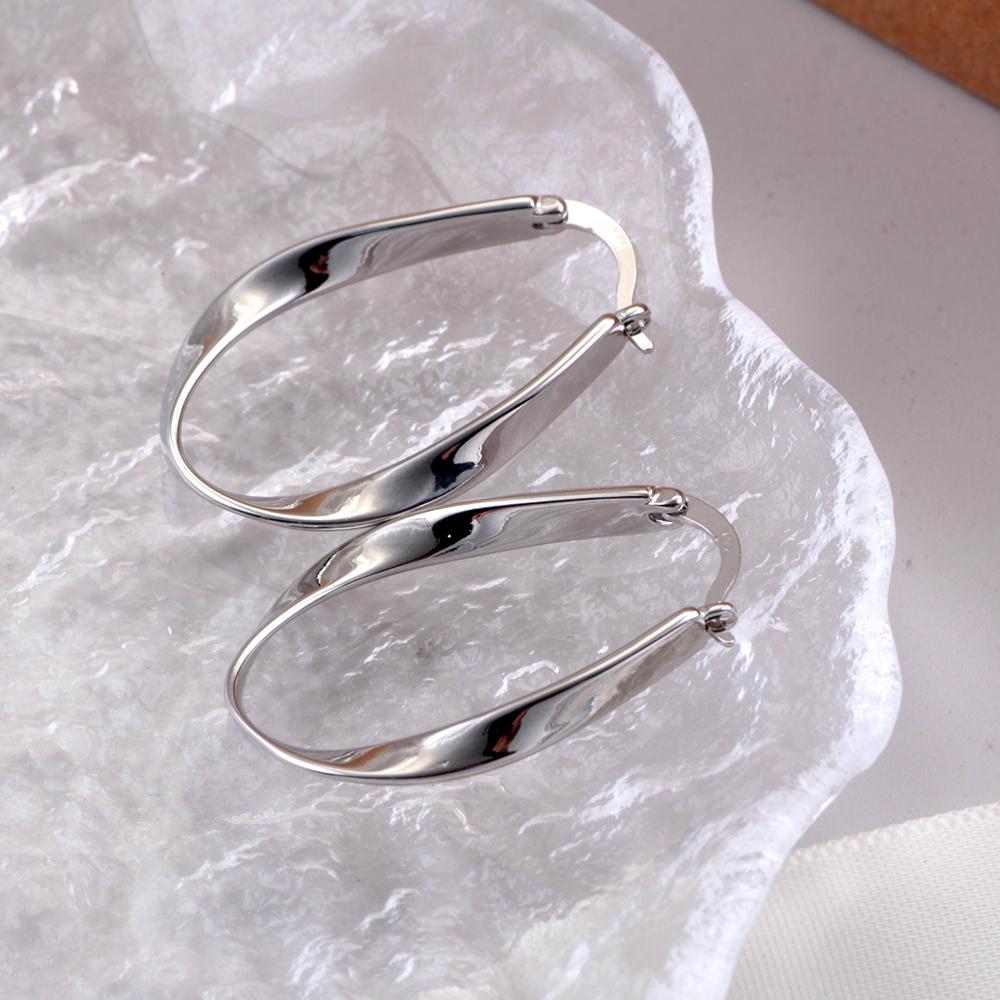 925 Sterling copper Irregular Earrings Classic And Fashionable trendy Earrings Suitable For Women To Wear Zircon
