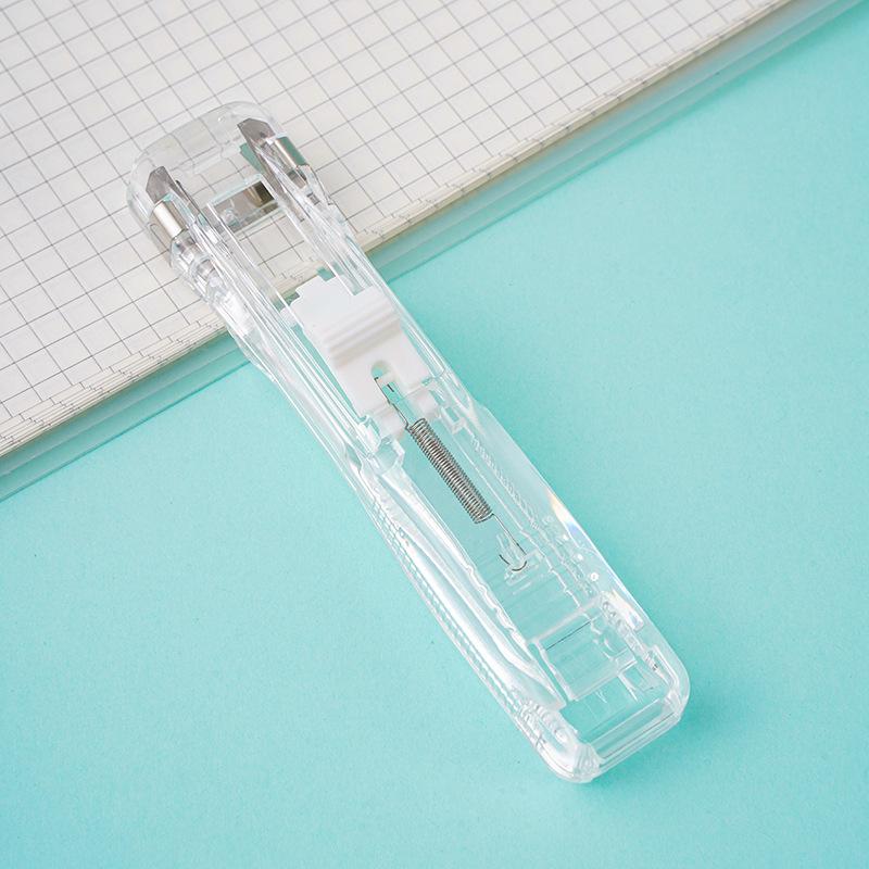 Cartoon Transparent Traceless File Binder Clip for Office Data Organization and Creative Learning