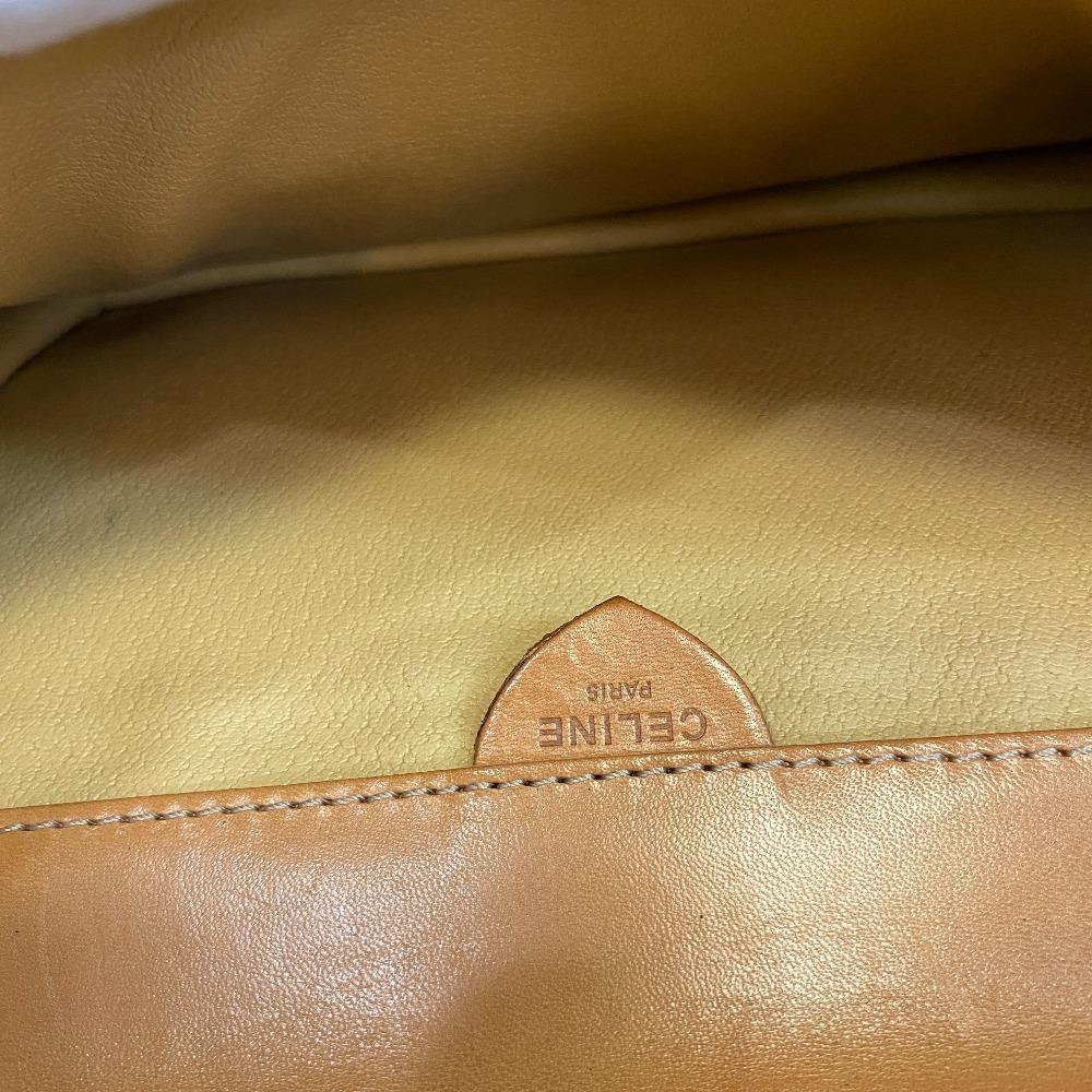 CELINE Clutch pouch Macadam PVC business bag Brown PVC Used