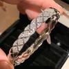 Zircon Diamond-Set Grid Bracelet: Elegant, Luxurious Niche Design for Women