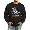 Men's Halloween Printed Long Sleeve T-Shirt Unisex Crewneck Casual Sports Top