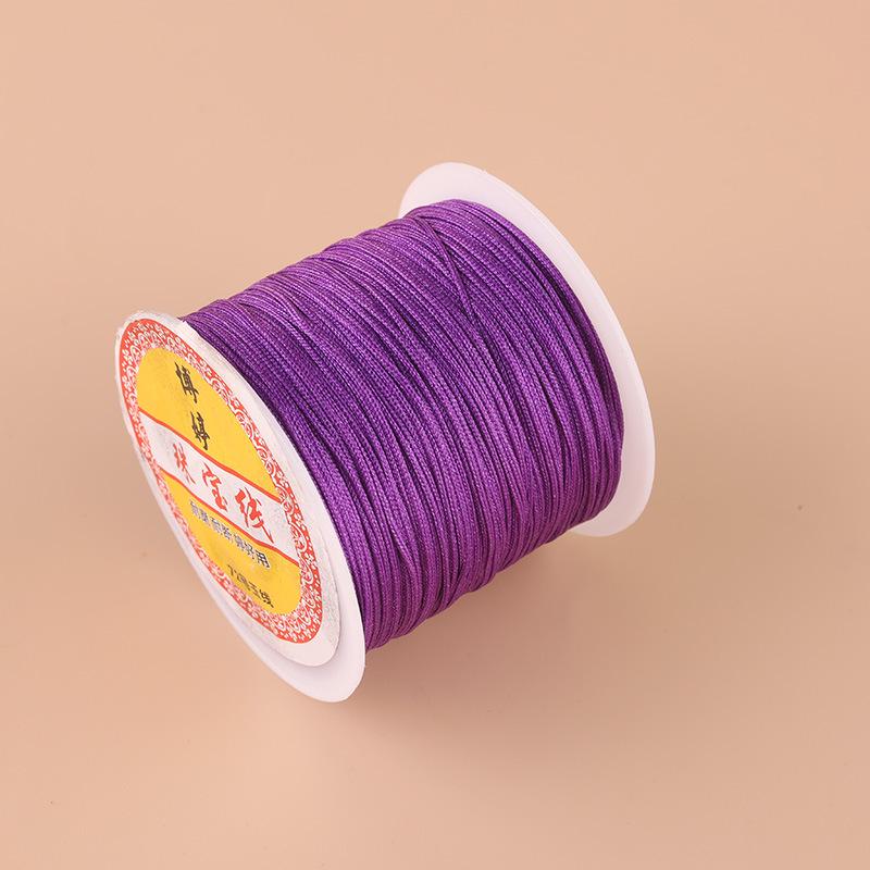Boting Jade No. 72 0.8mm Nylon Thread for DIY Braided Cord Bracelet Weaving and Pendant Making.