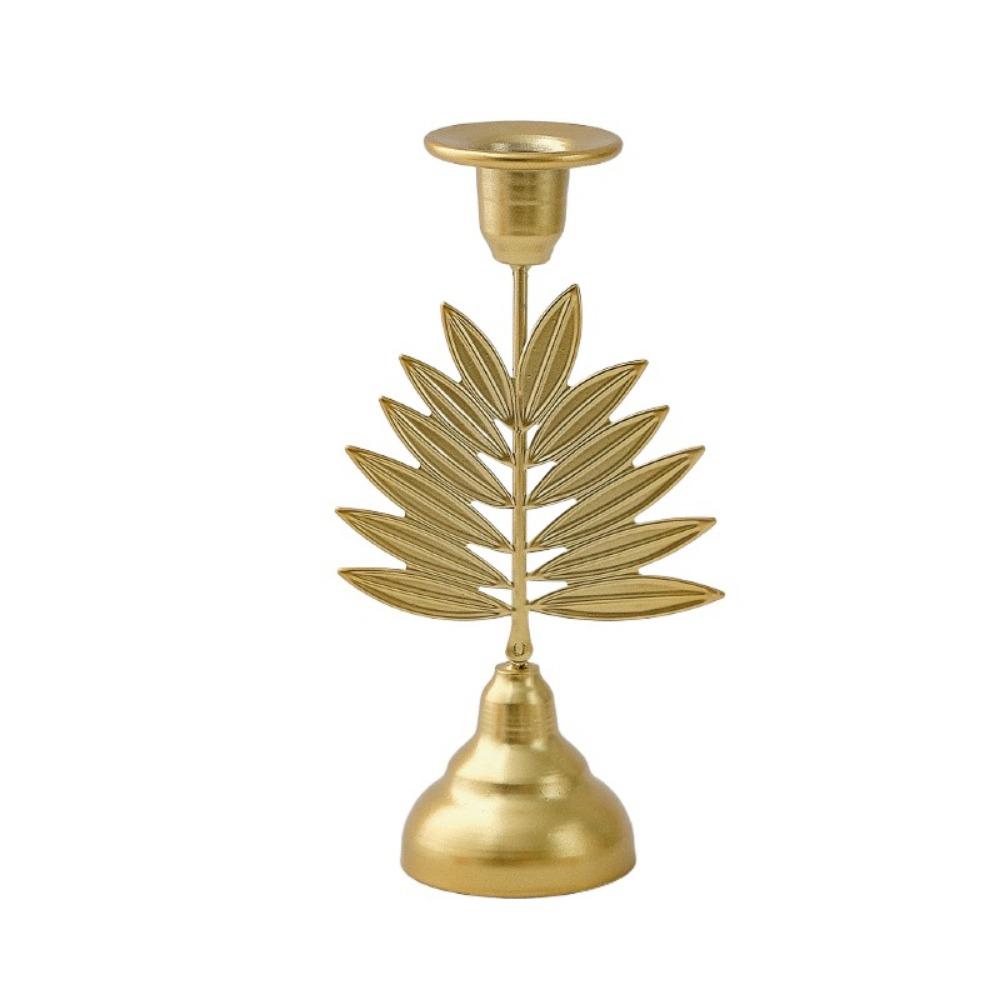 Luxury Butterfly Candle Holder Unique Iron Aromatherapy Rack Leaf Candlestick Stand  Home Decor