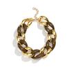 Exaggerated Punk Multi-Layer Chain Stacked Necklaces, Fashionable Geometric Buttons, Personalized Necklaces, Women