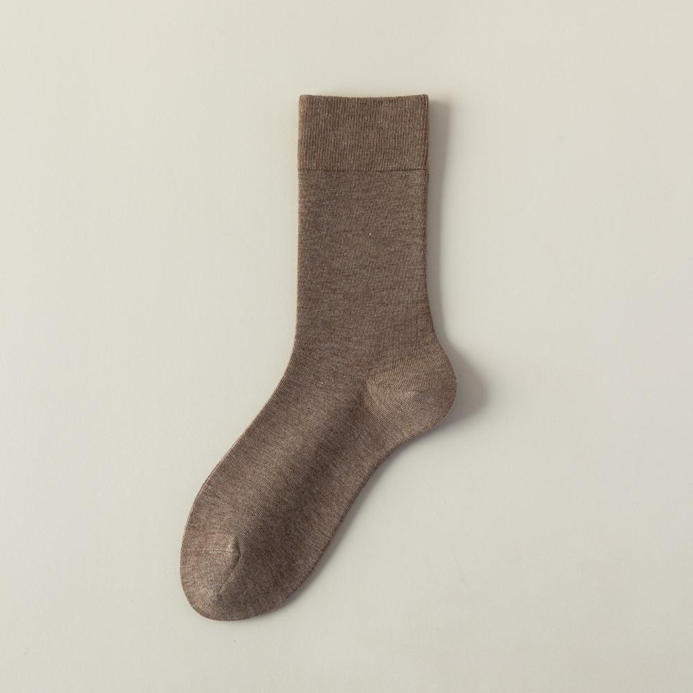 Seamless Crew Winter Pure Color Warm Breathable Thermo Anti-Bacterial Quick Dry Silk Knitted Cashmere Merino Wool Women Socks
