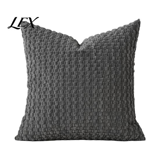 Unique Texture Cushion Cover Solid Color Bubble Pillow Cover, Soft Breathable Throw Case, Modern Minimalist Home Bedroom Pillowcase Decor, Farmhouse