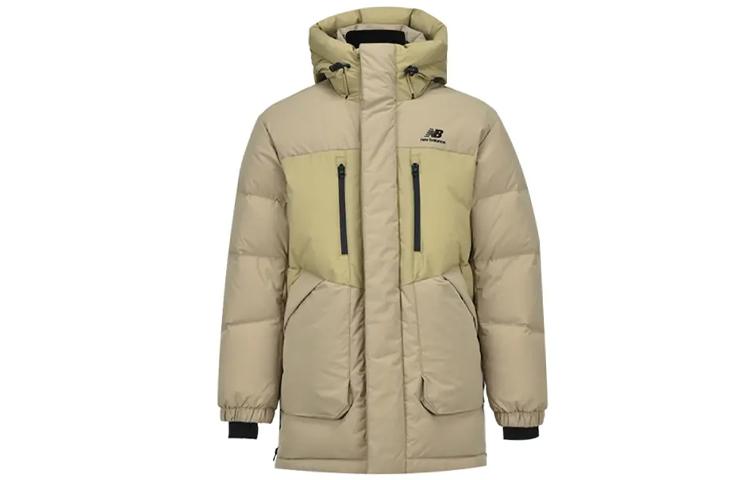 New Balance Down Jackets Men s Khaki Hooded Moderate Other NPA43111-BEI XL