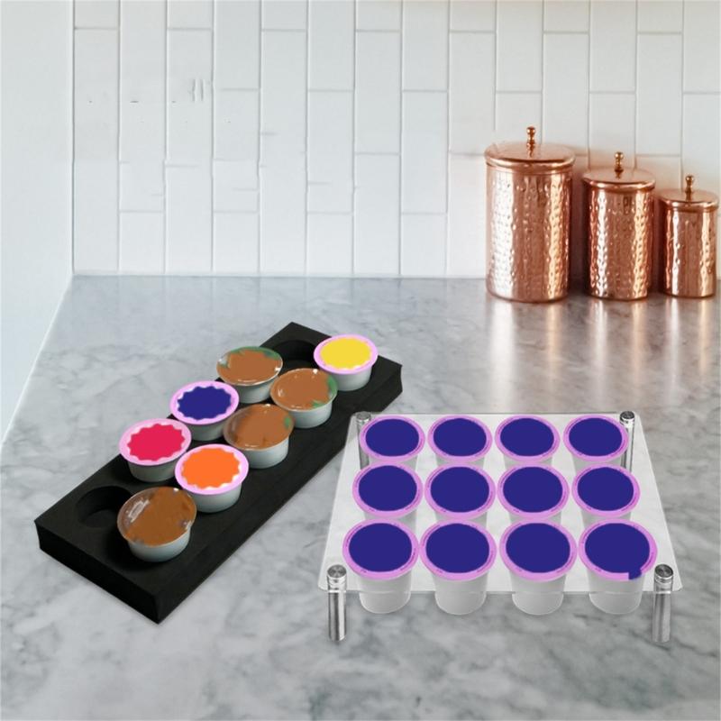 EVA Coffee Pods Holder Storage Rack For Countertop Cabinet Coffee Pod Holder Large Capacity Coffee Pods Holder