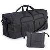 120L Portable Sports Bag Black Hand-held Fitness Travel Backpack