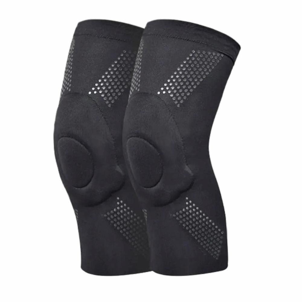 

Ultra-thin Sports Knee Pads Compression Kneepad Brace Durable Knee Protector Women XS чёрный