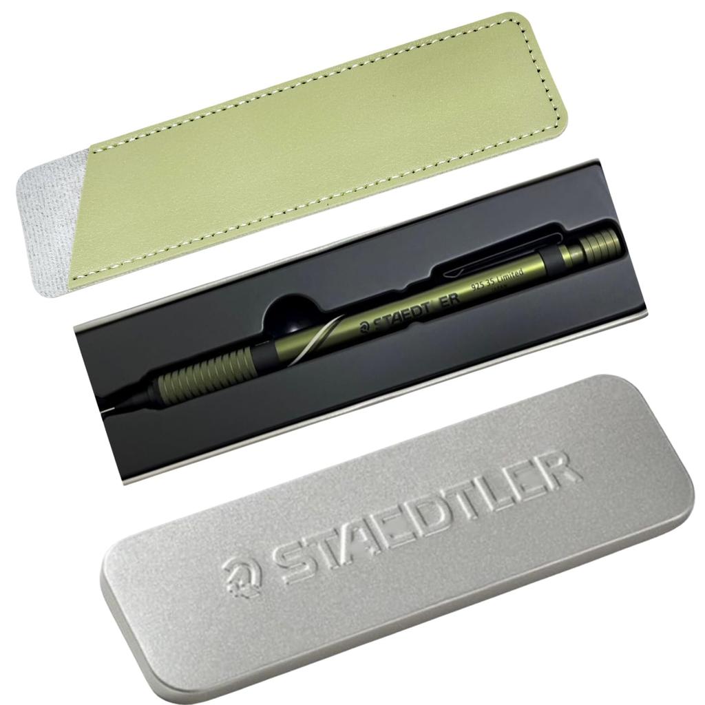 STAEDTLER Mechanical Pencil 2024 Korea Limited Edition 925 35 05NW Olive Green with Pen Case 0.5mm