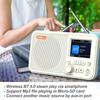 Digital AM FM Radio Portable, Supports TF USB Port, Sleep Timer,Rechargeable Radio Digital Tuner
