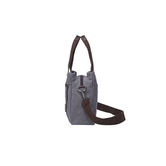 Canvas Bag Women's Versatile Casual Messenger Bag Multifunctional Single Shoulder Bag Large Capacity Handbag