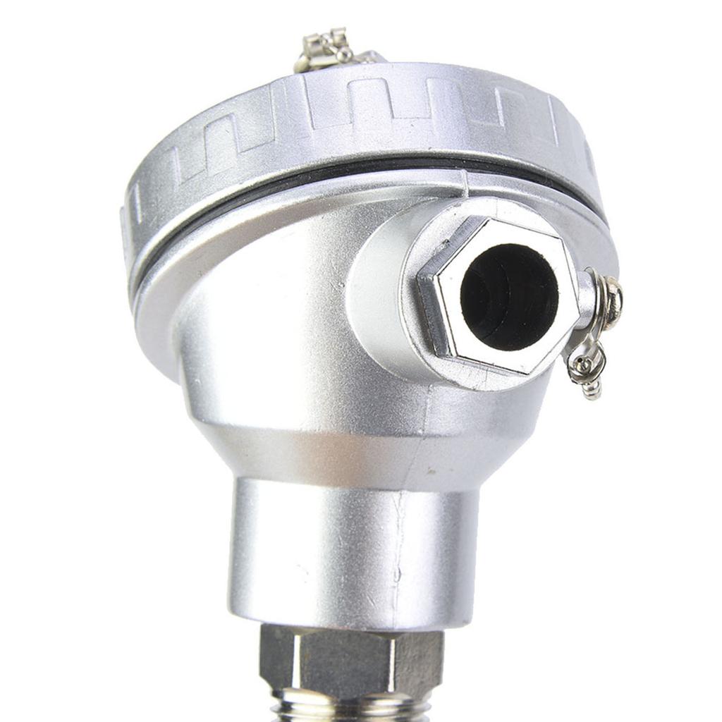 PT100 50/100/200mm Temperature Sensor Probe 1/2' NPT Thread Thermocouple Stainless Steel Terminal Head Measuring Access