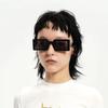 Rectangle Small Frame Retro Sunglasses Women'S Trend Glasses Men'S Sunglasses