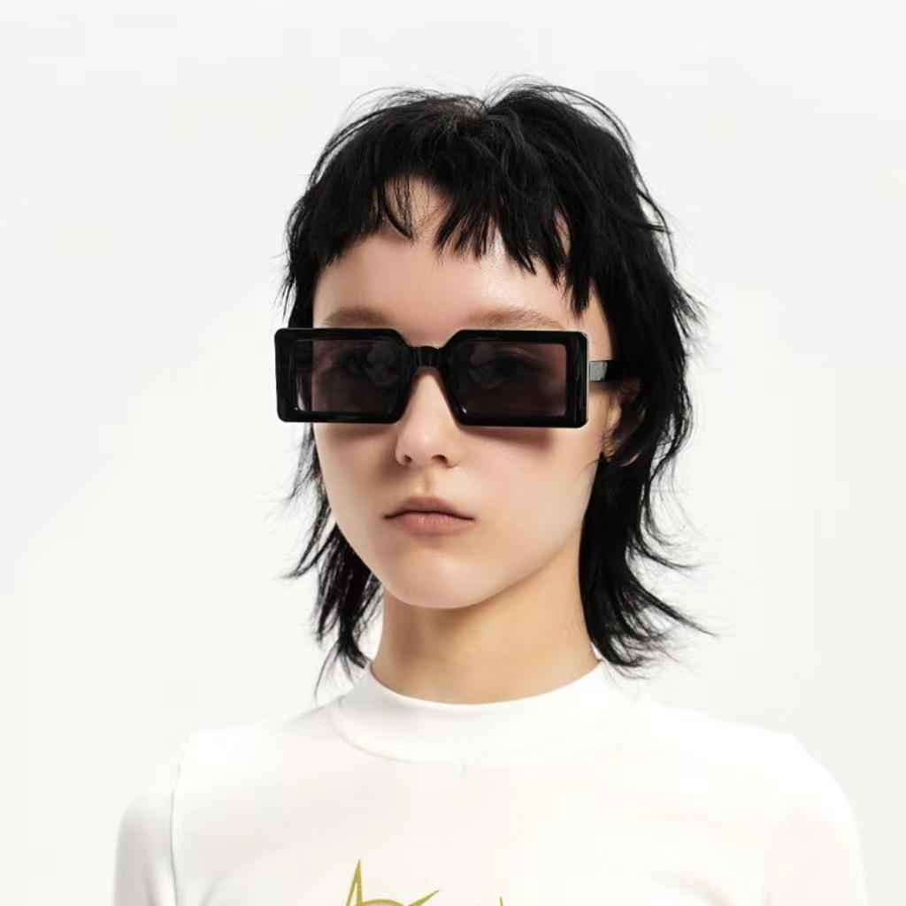 Rectangle Small Frame Retro Sunglasses Women'S Trend Glasses Men'S Sunglasses