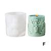 New Christmas Tree Carving Pattern Cylindrical Candle 3D Silicone Mold  Snowflake Cylindrical Elk Candle Mold
