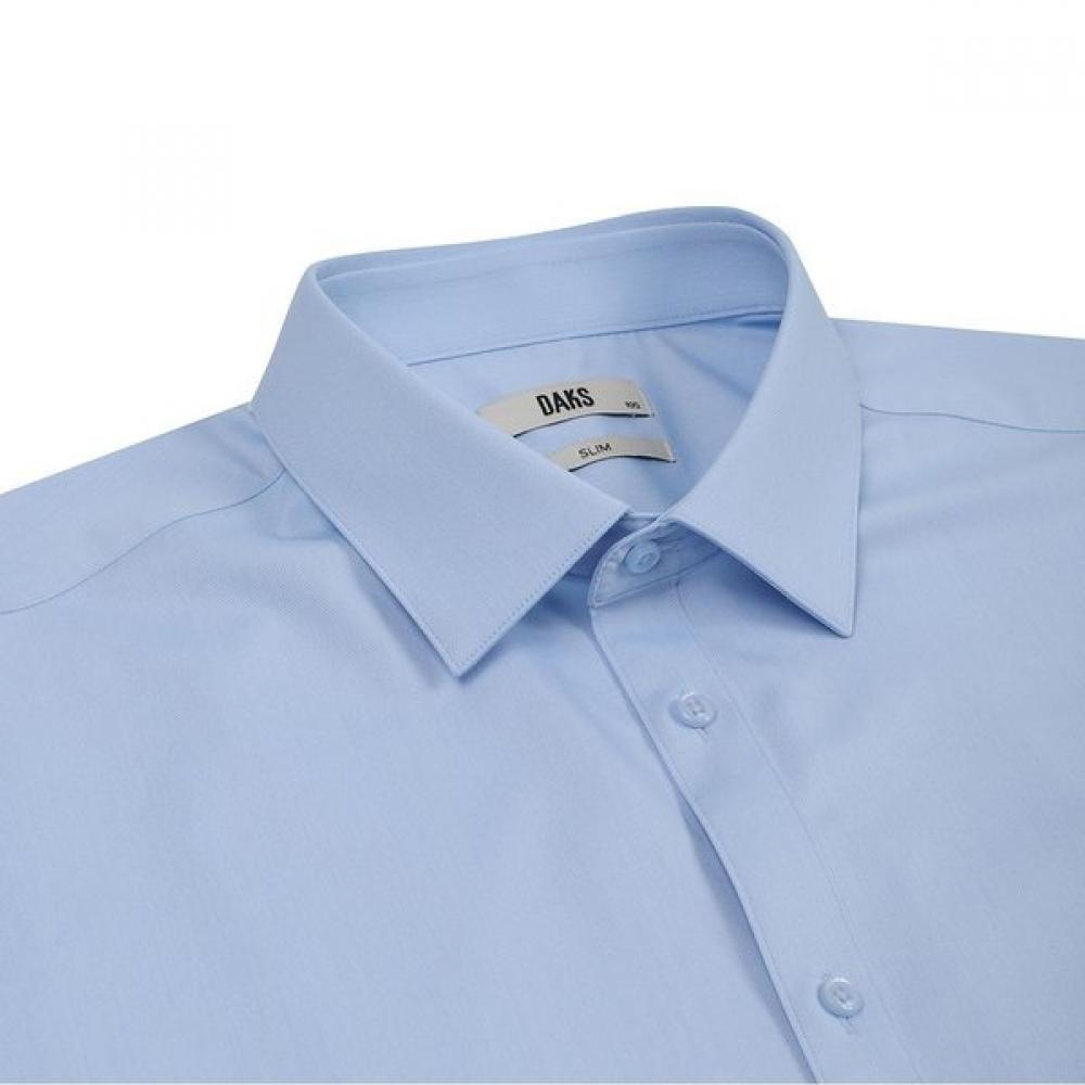 DakS Men S Stretch Solid Comfort Fit Long Sleeve Shirt dmp1Shdl305b1