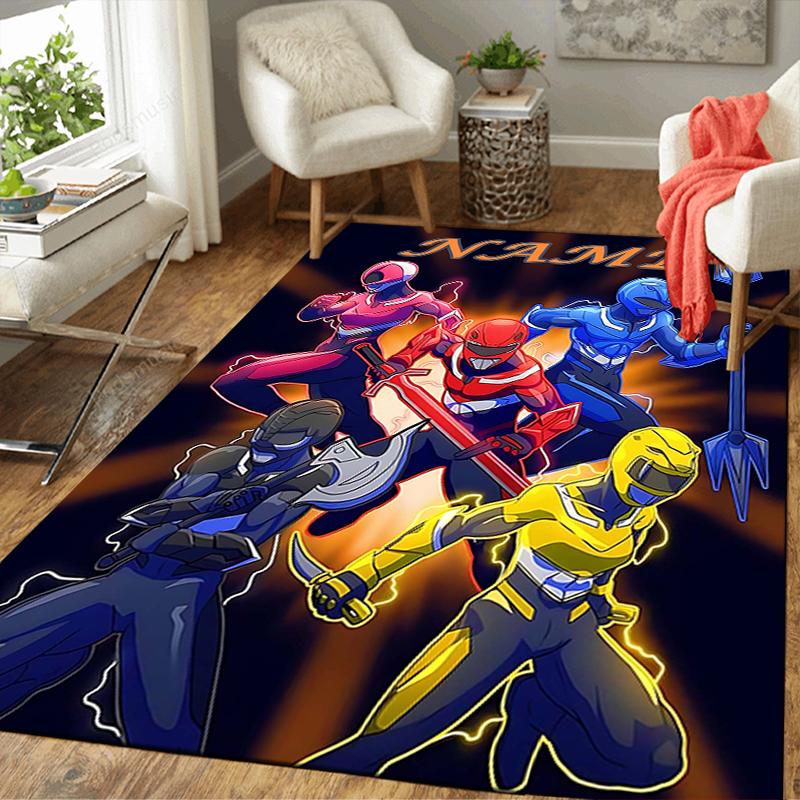 Custom 1Pc Power Rangers Team Rug Office Carpet Indoor Outdoor Entrance Doormat Nonslip Soft And Comfortable Living Room D2915215