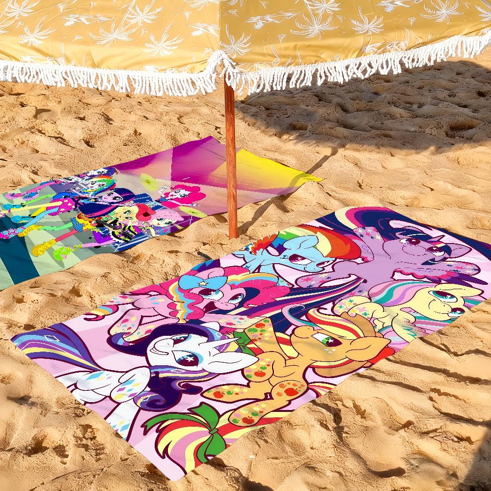 HB My L-Little P-Pony Towel Quick Drying Beach Towels Are Suitable For Swimming Pools Camping Yoga And The Gym