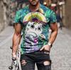 Herren Texaco Motoröl Print T-Shirt Retro Vintage Rundhals Kurzarm Lässig Streetwear Atmungsaktives T-Shirt für Herren
