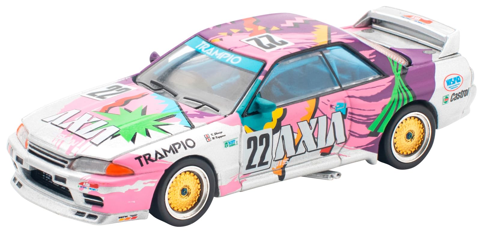 

POP RACE NISSAN SKYLINE AXIA GROUP A Готовое изделие PR640103 1/64 GT-R R32#22