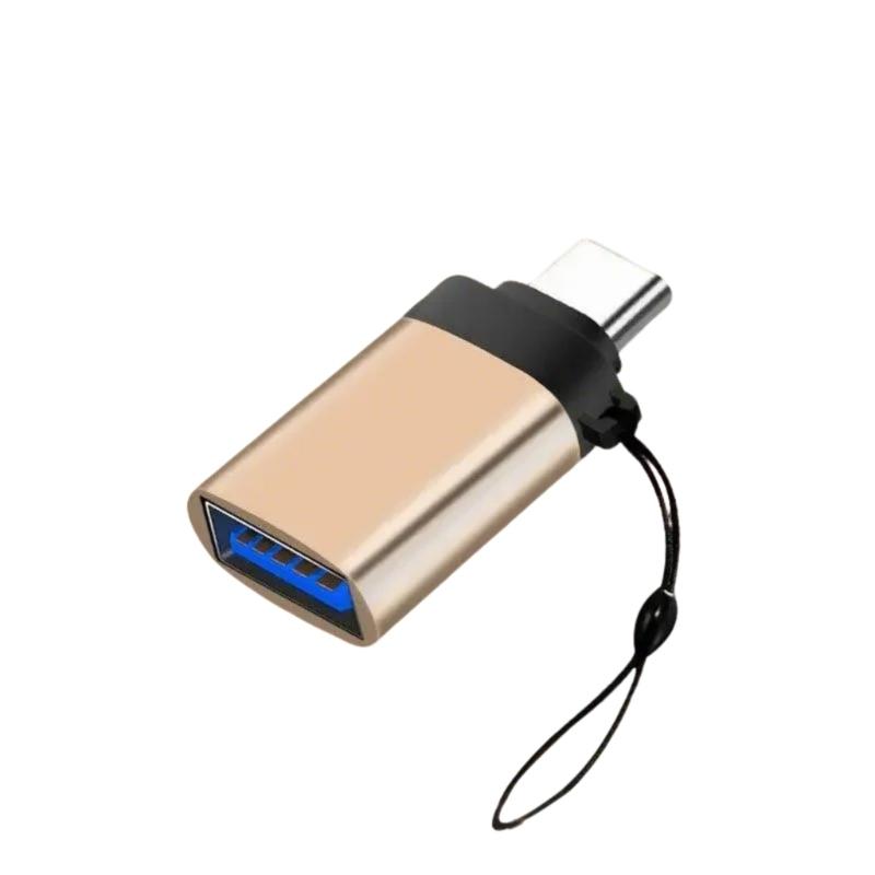 USB 3.0 to Type C/USB and Type-C Adapter OTG Converter for Mobile Phone Mouse USB Connector Adapter with Lanyard