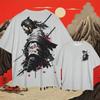 2024 T-Shirts For Men 3d Japanese Samurai Printed Male Clothing Street Harajuku Tops Daily Casual Short Sleeved Oversized Tees