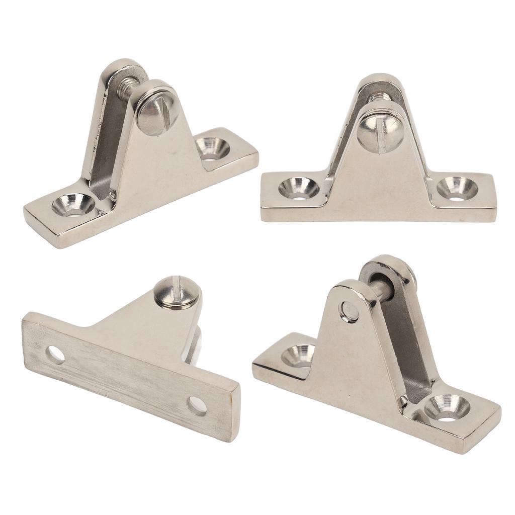 4Pcs Swivel Hinge Mount Stainless Steel Deck Side Mount Hinge Boat Top Hardware Hinge for Yacht